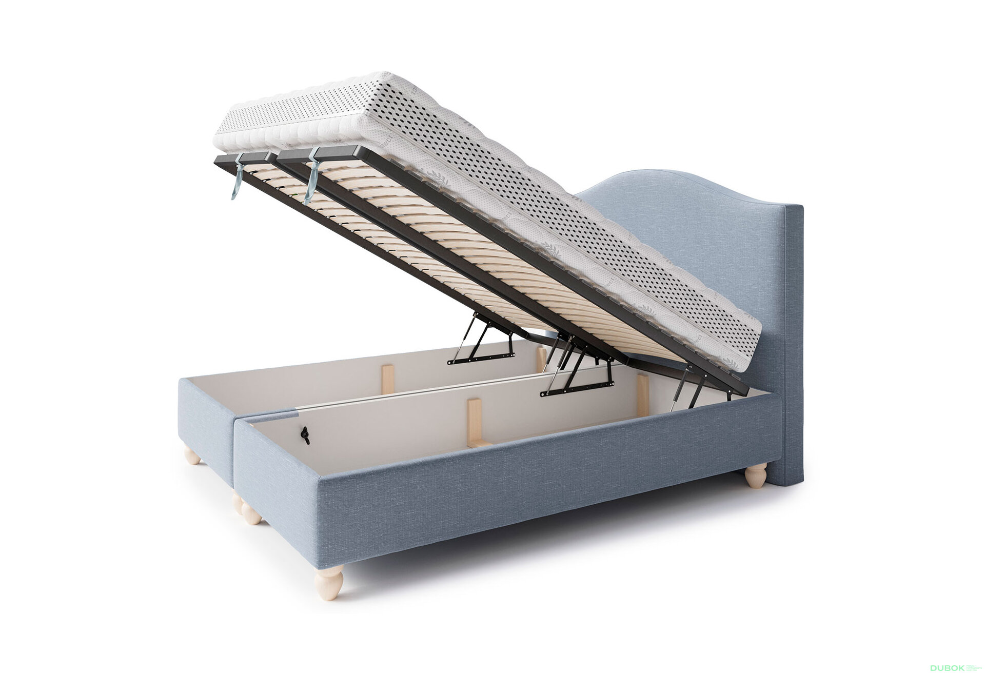 Obrázek 2 - Postel Clara 180x200 Castel 74 Davis D10 Buk s roštem, úložným prostorem