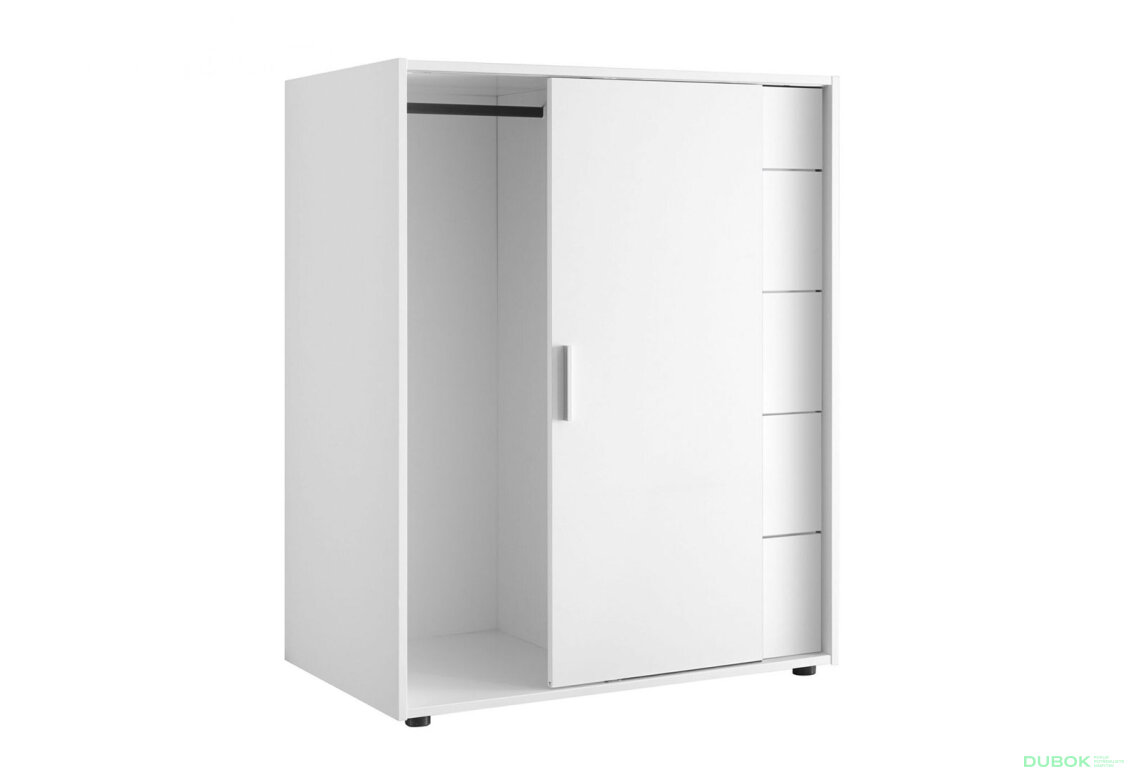 Obrázek 4 - Komoda 1dv 5šx (Bílá) Case