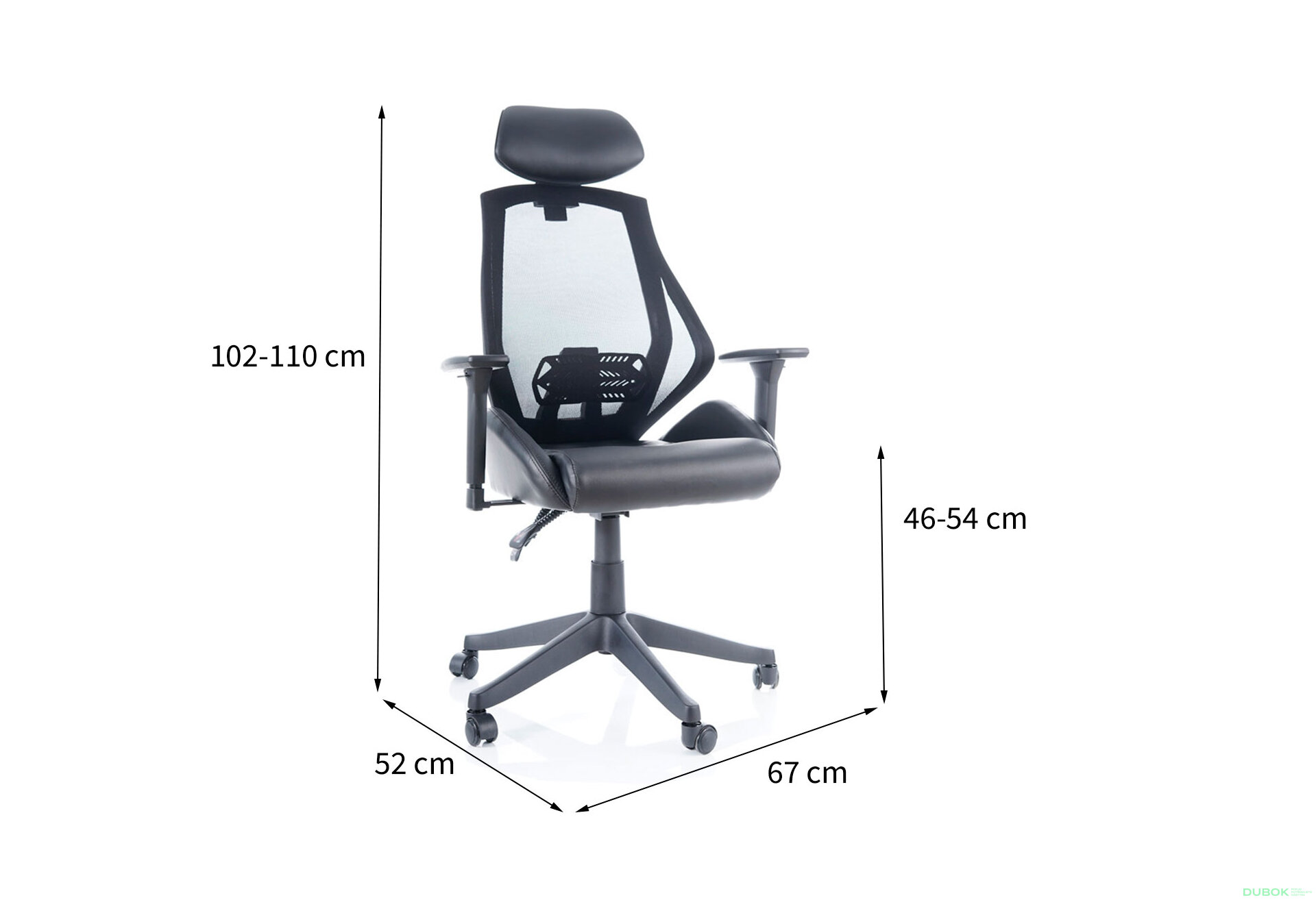 Obrázek 18 - Otočné křeslo Q-406 černé