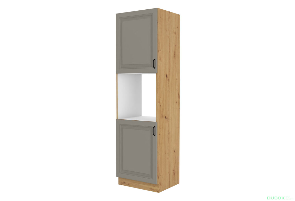 Obrázek 4136 - Kuchyňská sestava 1.2x2.4 m Stilo dub artisan / clay grey