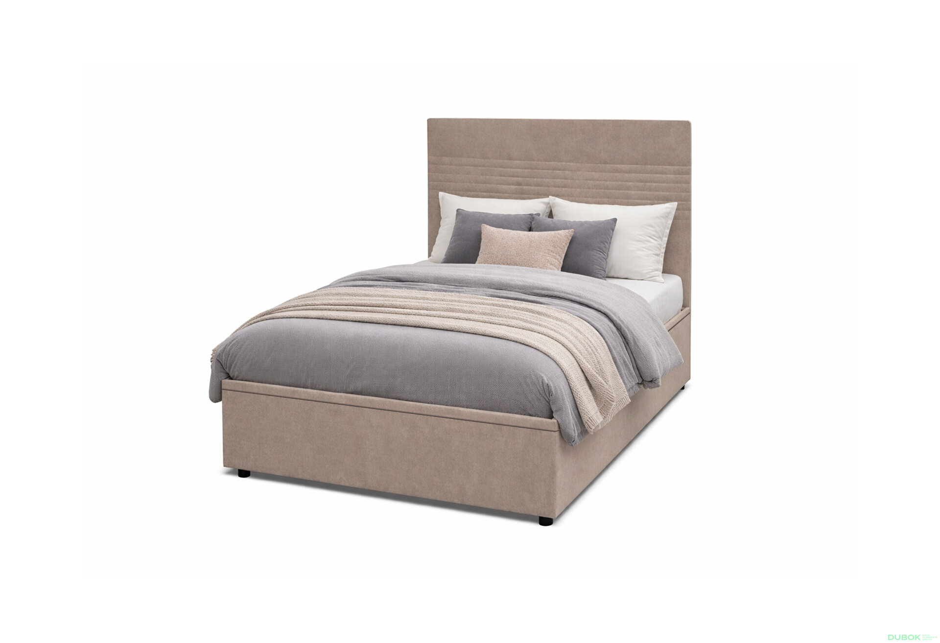 Obrázek 1 - Postel Fro Line 120x200 s roštem, úložným prostorem Mono 233, béž
