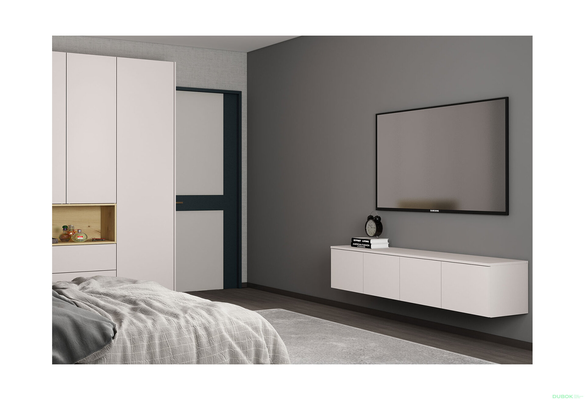 Obrázek 2 - TV stolek Levía kašmír 4dv 160x35x33