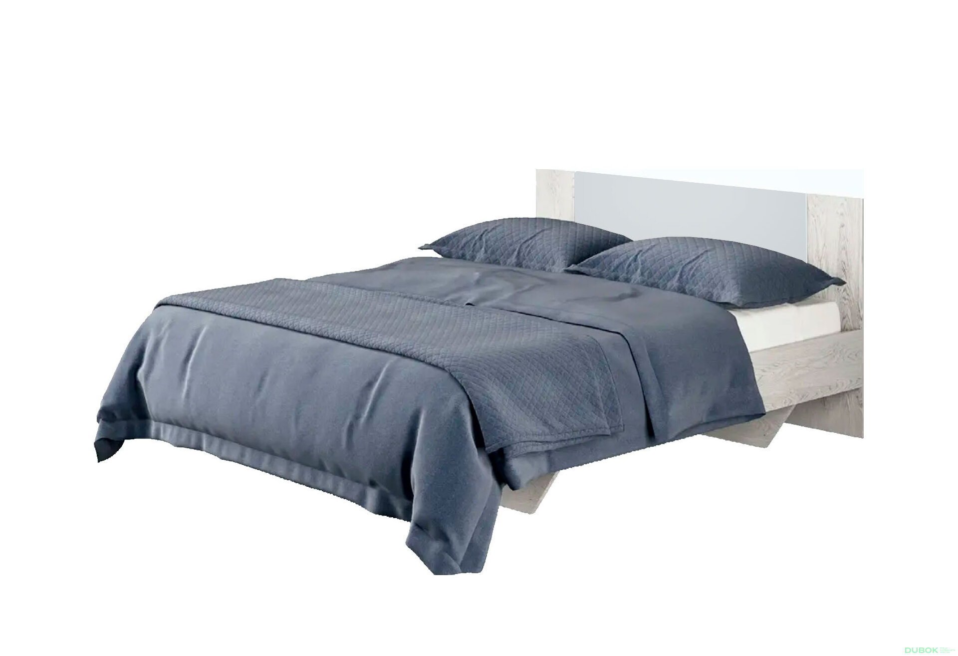 Obrázek 1 - Manželská postel 160x200 (bez matrace a rámu) Lily Nova (dub sonoma / bílá)