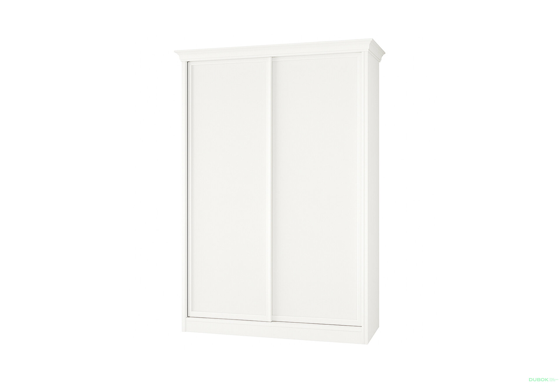 Obrázek 1 - Skříň Rim-Veneziano 2D 1.5 m bílá s římsou, fasádami DTD
