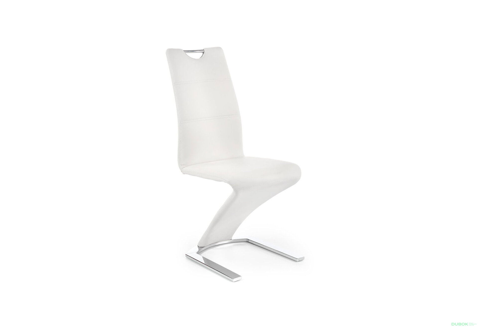 Obrázek 3 - Židle K188 chrom, bílá ekokůže