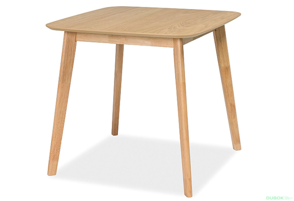 Obrázek 2889 - Stůl Mosso 80x80 + 3 židle Dior buk, světle šedá 34