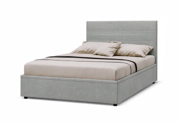 Postel Fro Line 140x200 s roštem, úložným prostorem Mono 246, šedá