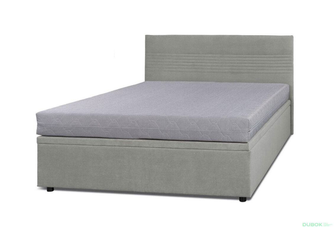 Obrázek 11 - Postel Fro Line 140x200 s roštem, úložným prostorem Mono 246, šedá