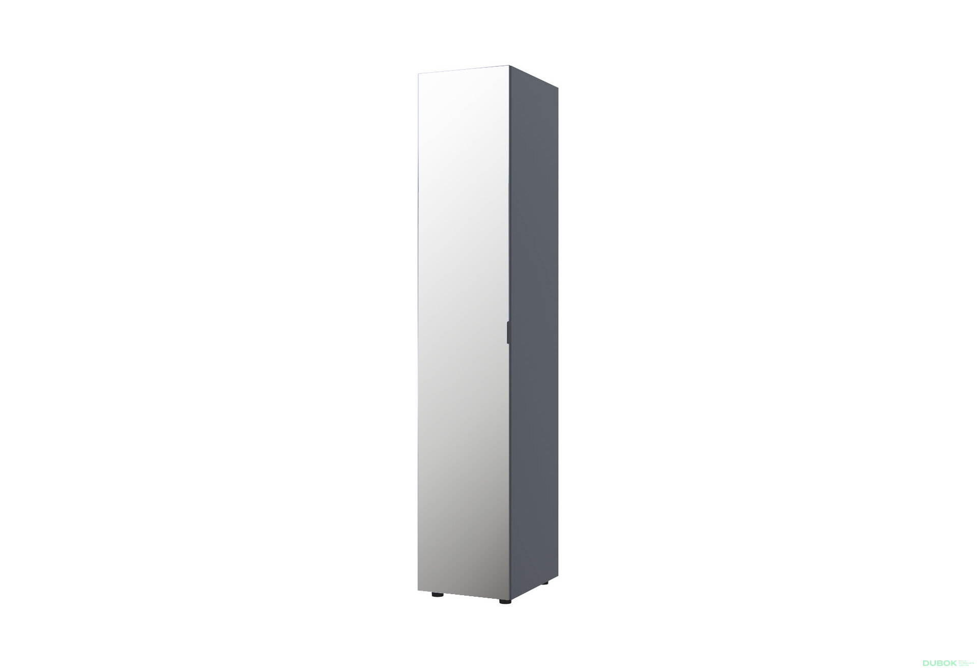 Obrázek 6707 - Skříň čtyřdveřová se zrcadlem Gelar 155.2 cm Grafit