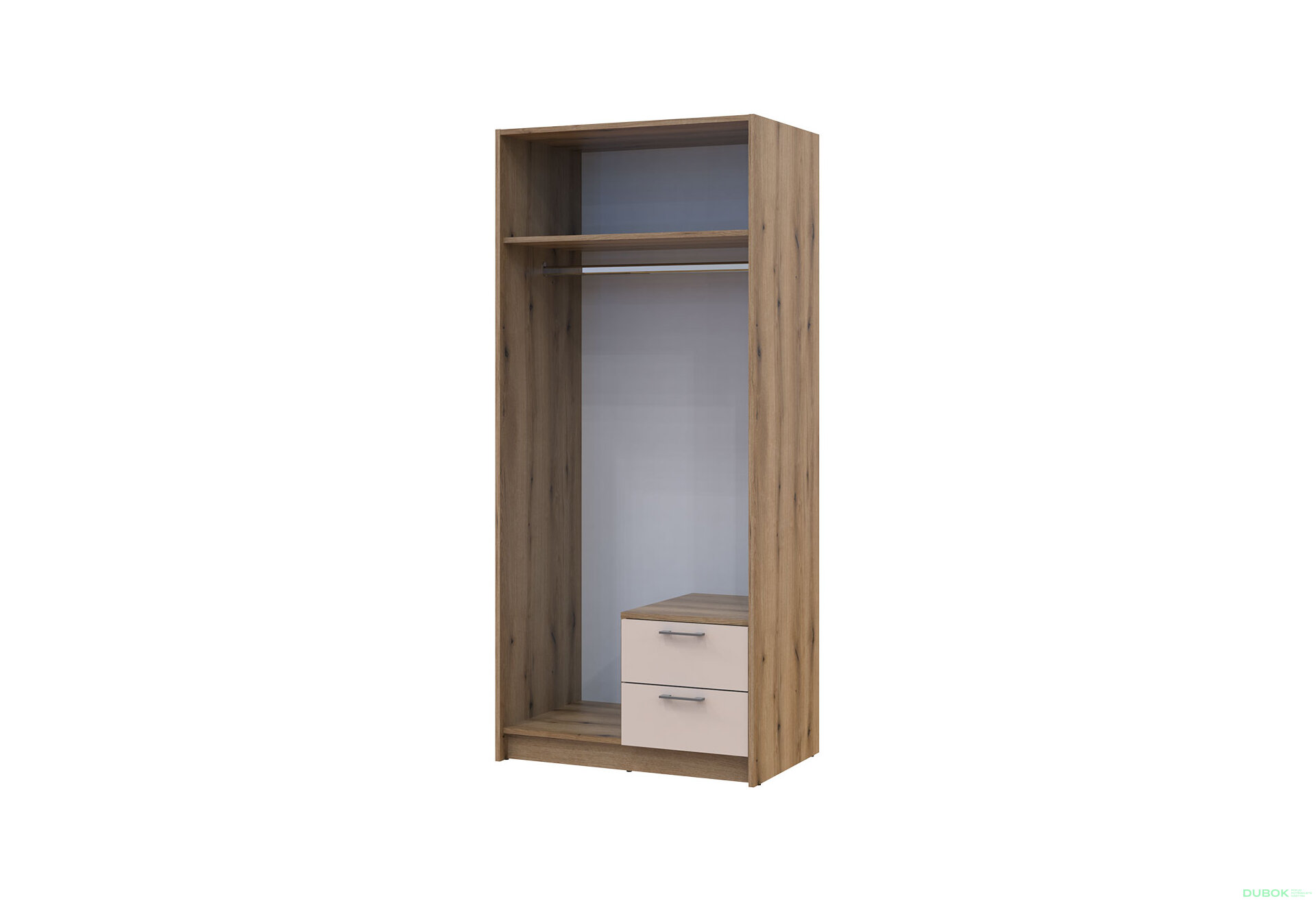 Obrázek 6 - Skříň Rondi 2D dub artisan / kašmír 82x52x195