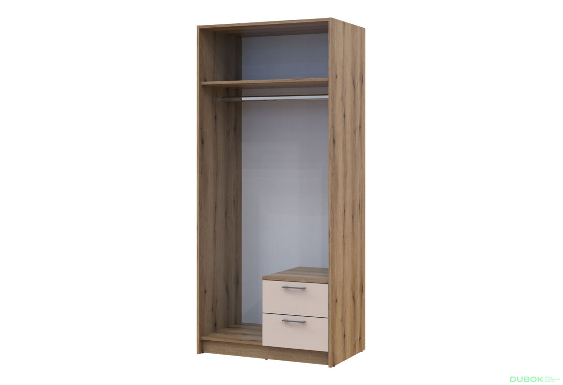 Obrázek 6 - Skříň Rondi 2D dub artisan / kašmír 82x52x195