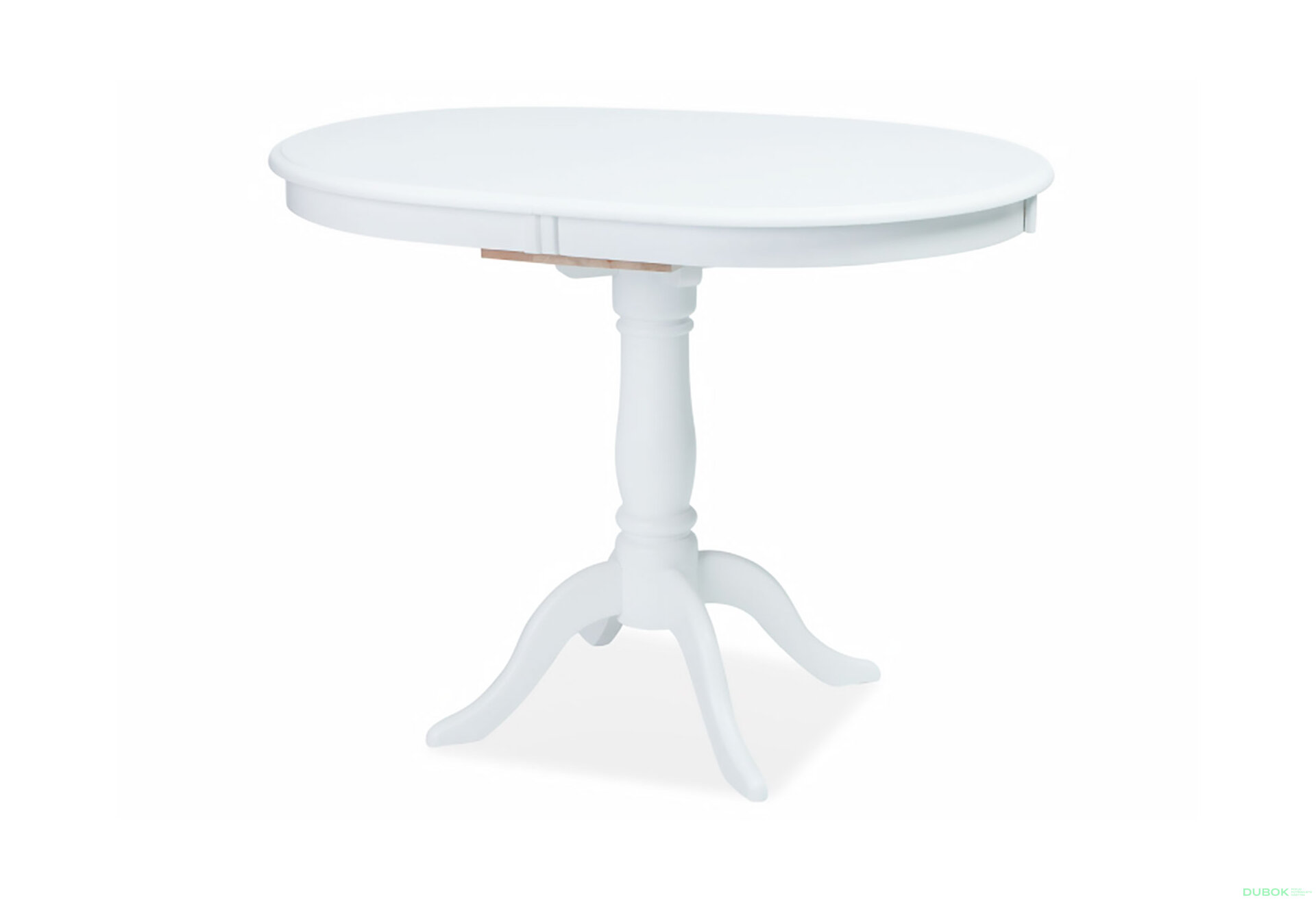 Obrázek 1 - Stůl Dello 100(129)x70 MDF / dřevo, bílý