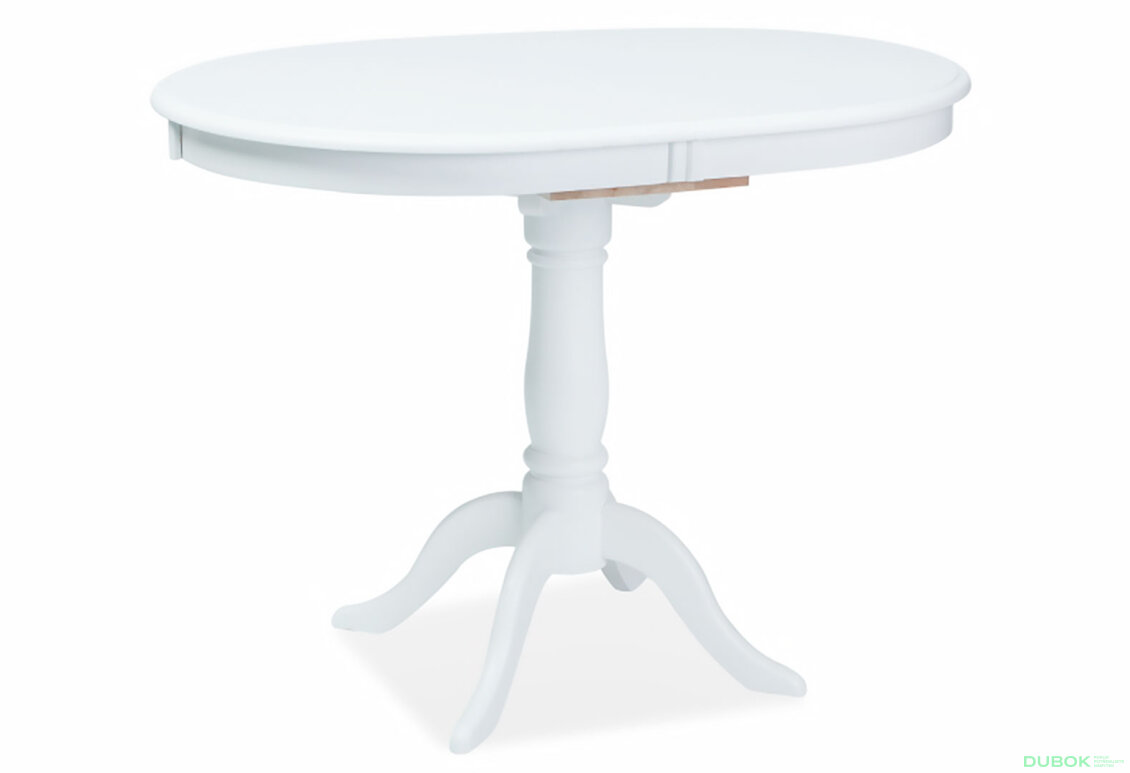 Obrázek 2 - Stůl Dello 100(129)x70 MDF / dřevo, bílý