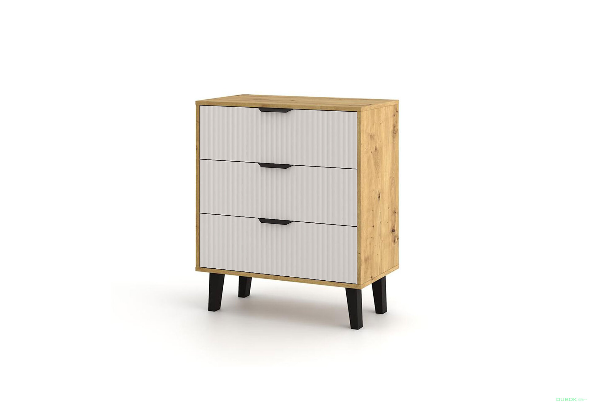 Obrázek 1 - Komoda Borg Duo 3Š dub artisan / kašmír