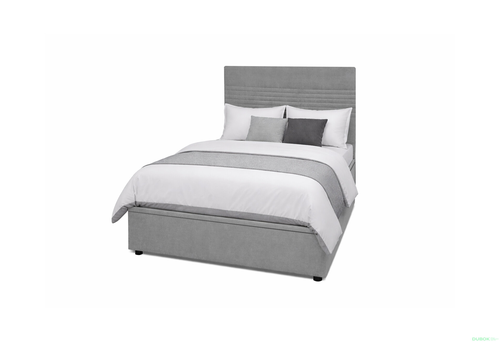 Obrázek 1 - Postel Fro Line 120x200 s roštem, úložným prostorem Mono 246, šedá