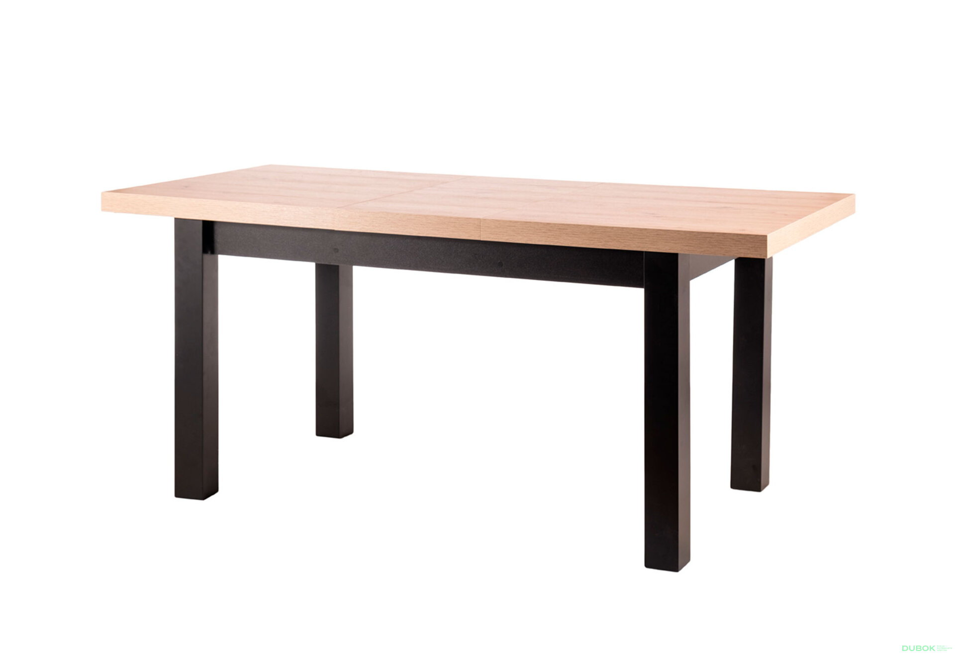 Obrázek 2 - Stůl Presto 140(140+39+39)x80 černý + 4 židle Lotus Velvet Bluvel 14 / 85