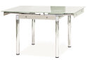 Obrázek 1 - Stůl GD-082 80(131)x80 bílý / chrom