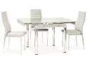 Obrázek 3 - Stůl GD-082 80(131)x80 bílý / chrom