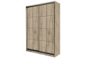 Obrázek 1 - Skříň 2D Loft 1200x2400x600, 2 DTD Lines BL, Dub kraft šedý
