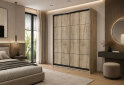 Obrázek 2 - Skříň 2D Loft 1200x2400x600, 2 DTD Lines BL, Dub kraft šedý