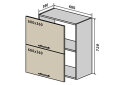 Obrázek 1 - V20 Skříňka 2D 60 Rhodos Lux