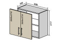 Obrázek 1 - V53 Skříňka 2D 60 Rhodos Lux