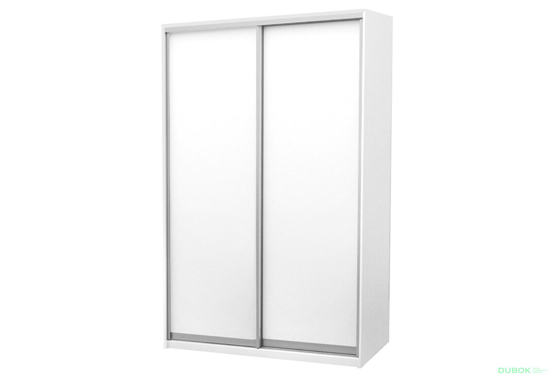 Skříň 2D 1500x2400x600, 2 DTD, bílá