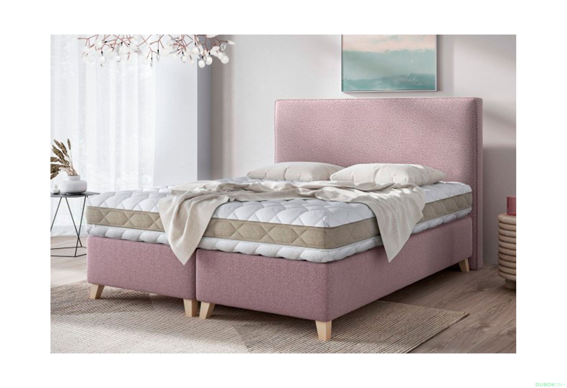 Obrázek 2 - Postel Dino 180x200 Castel 61 Davis E10 Buk s roštem, úložným prostorem