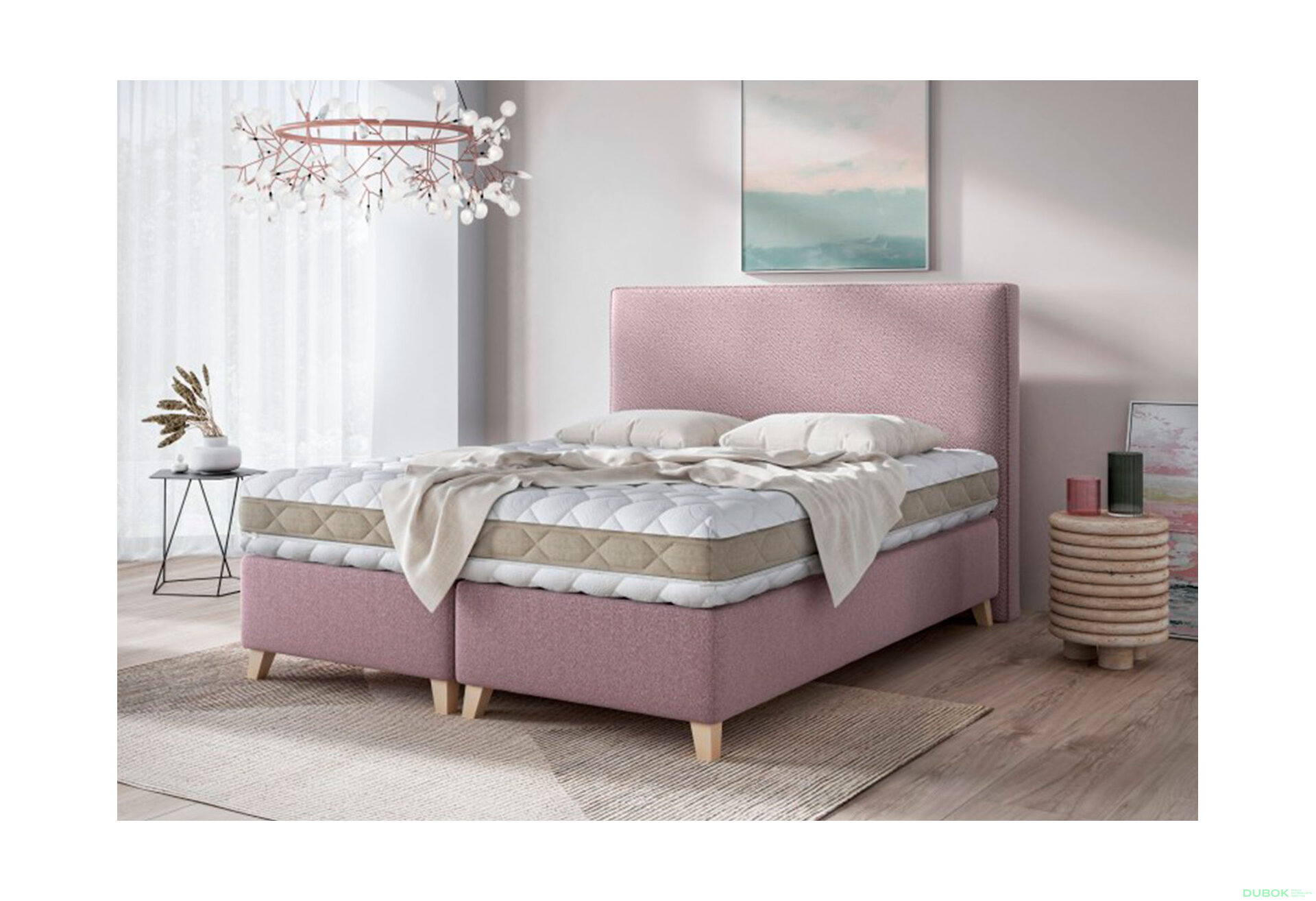 Obrázek 3 - Postel Dino 180x200 Castel 61 Davis E10 Buk s roštem, úložným prostorem