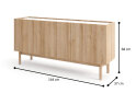 Obrázek 4 - Komoda K144/68 riviéra / mramor bianco Boho