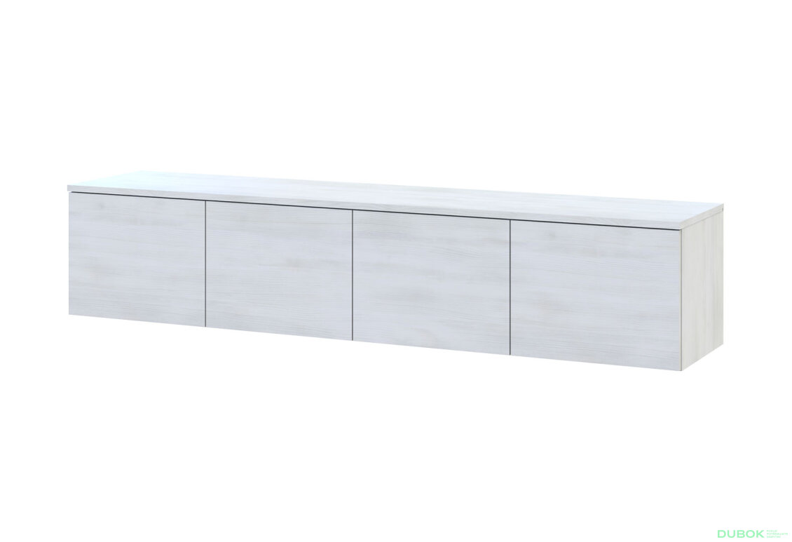 TV stolek Levía bílý strom 4dv 160x35x33