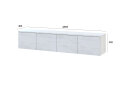 Obrázek 7 - TV stolek Levía bílý strom 4dv 160x35x33