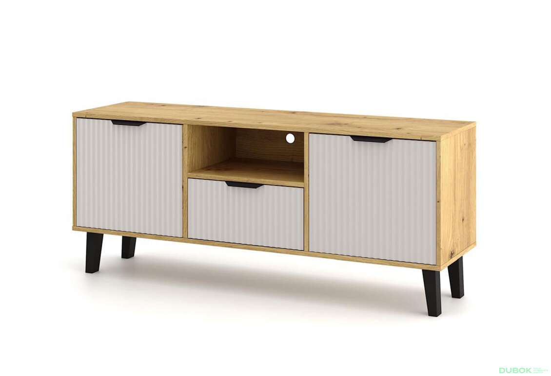 TV stolek Borg Duo 2d1s dub artisan / kašmír