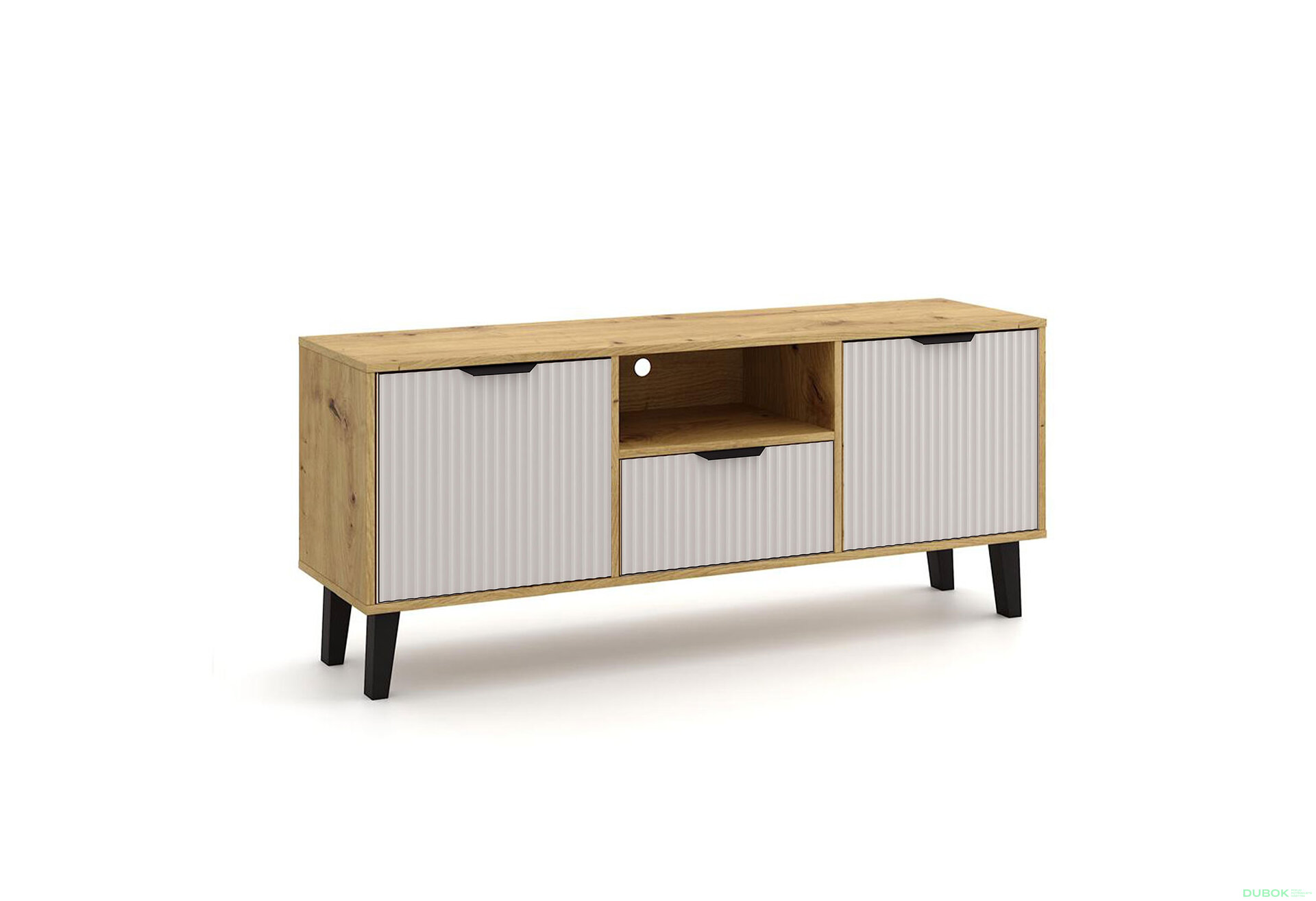 Obrázek 4 - TV stolek Borg Duo 2d1s dub artisan / kašmír