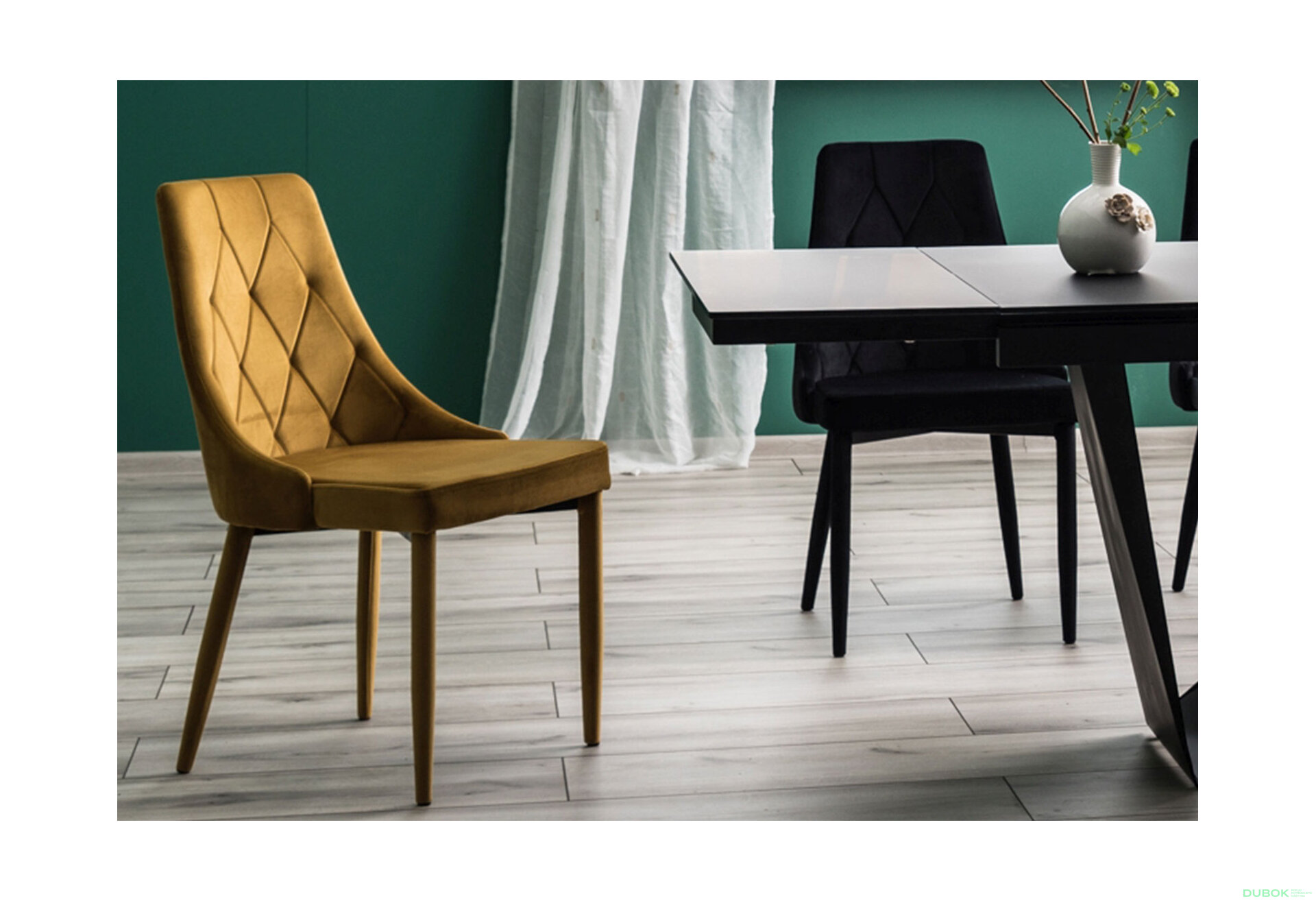 Obrázek 5 - Židle Trix Velvet karí Bluvel 68, kov + Bluvel