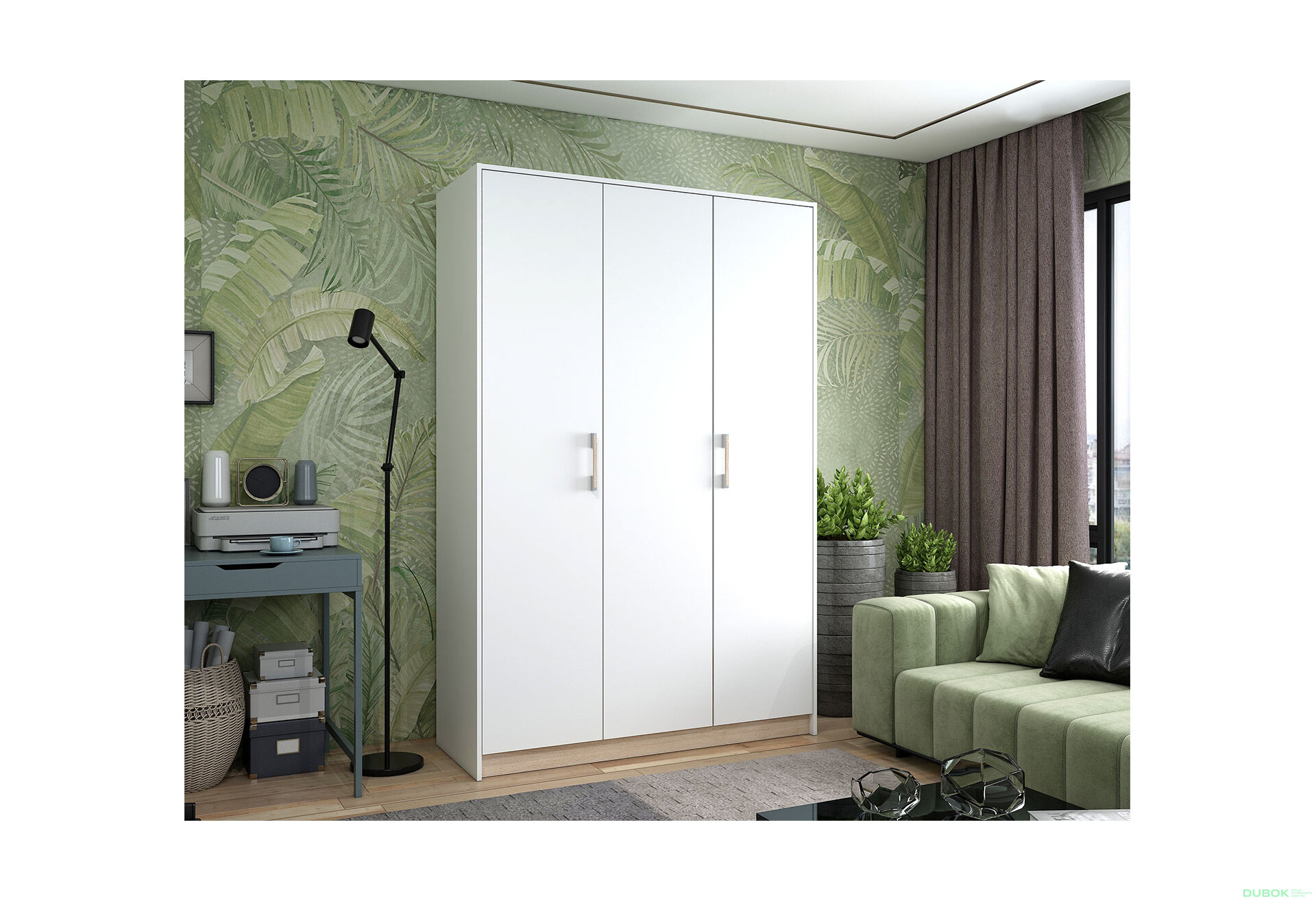 Obrázek 3 - Skříň Austin 3 LTD 135 cm, bílá