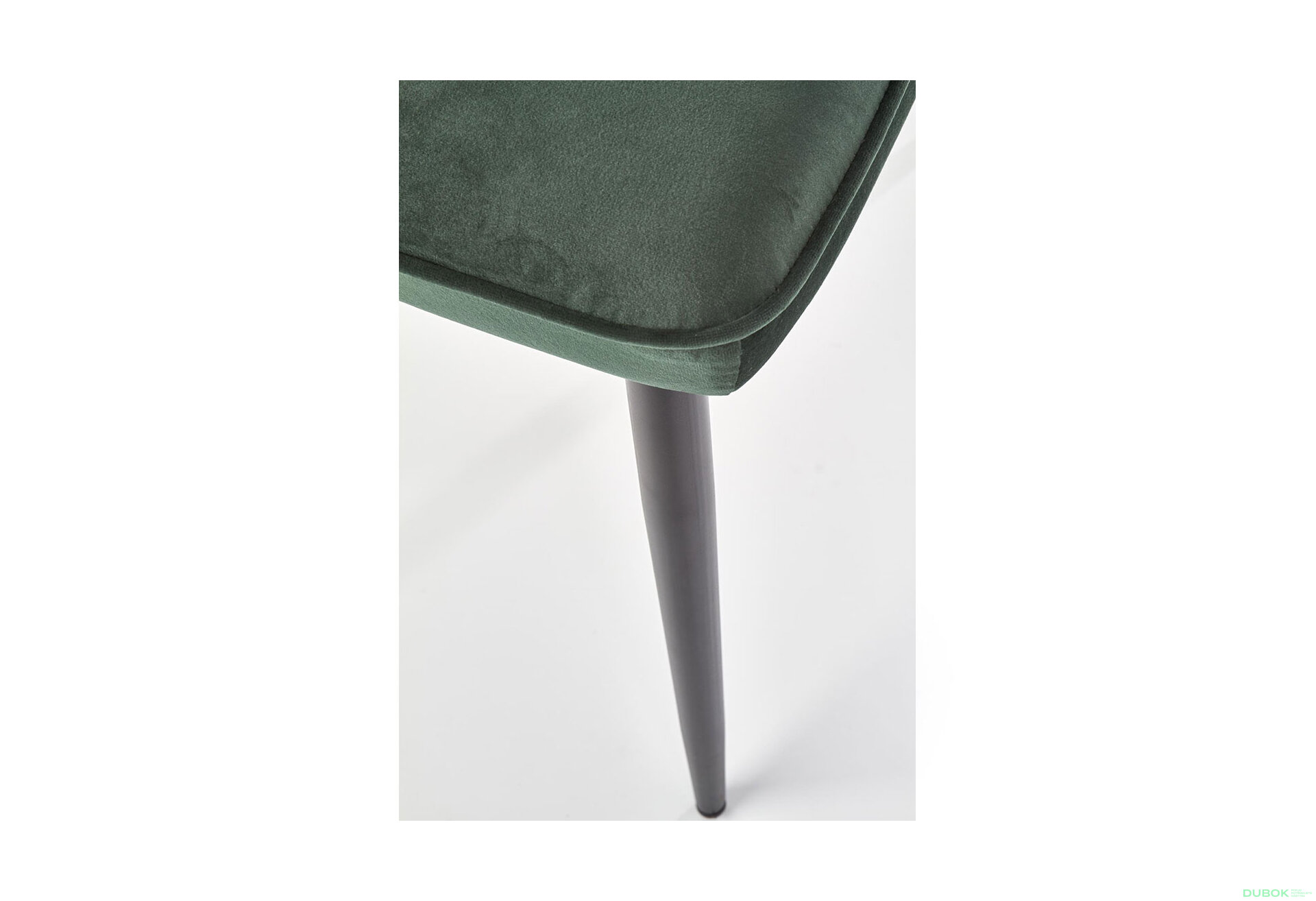 Obrázek 9 - Židle K399 černý kov / látka ciemny zielony