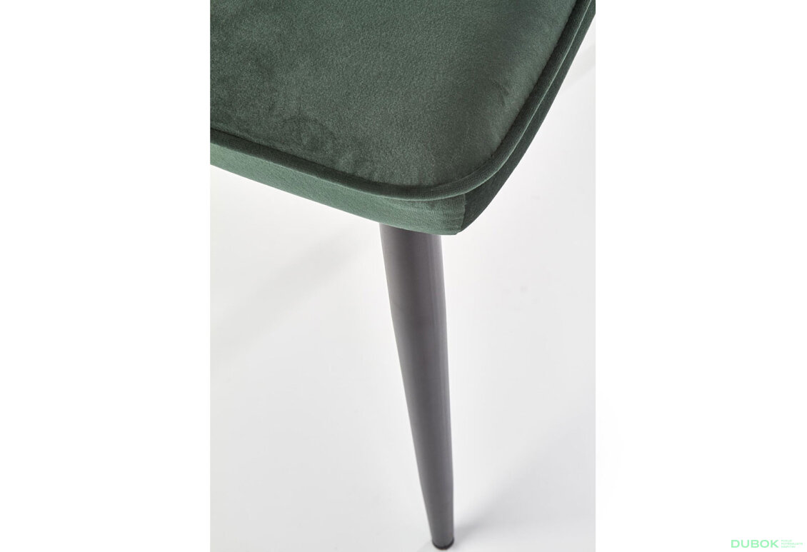 Obrázek 9 - Židle K399 černý kov / látka ciemny zielony