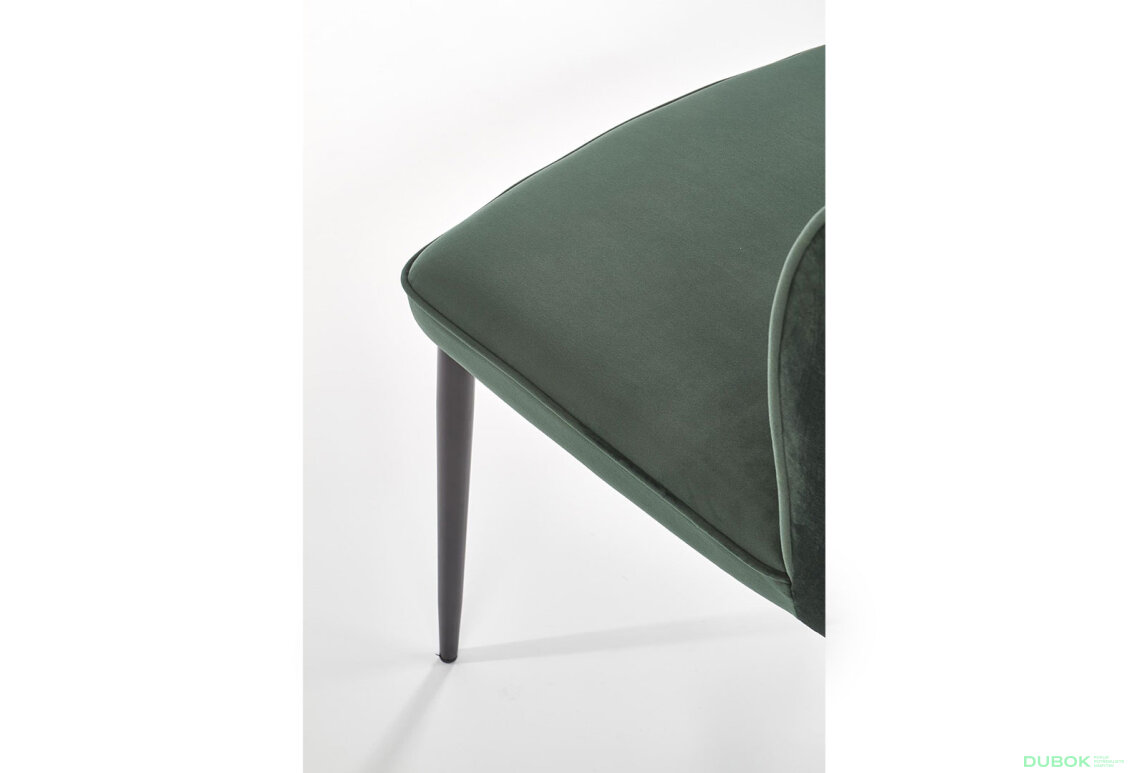 Obrázek 10 - Židle K399 černý kov / látka ciemny zielony