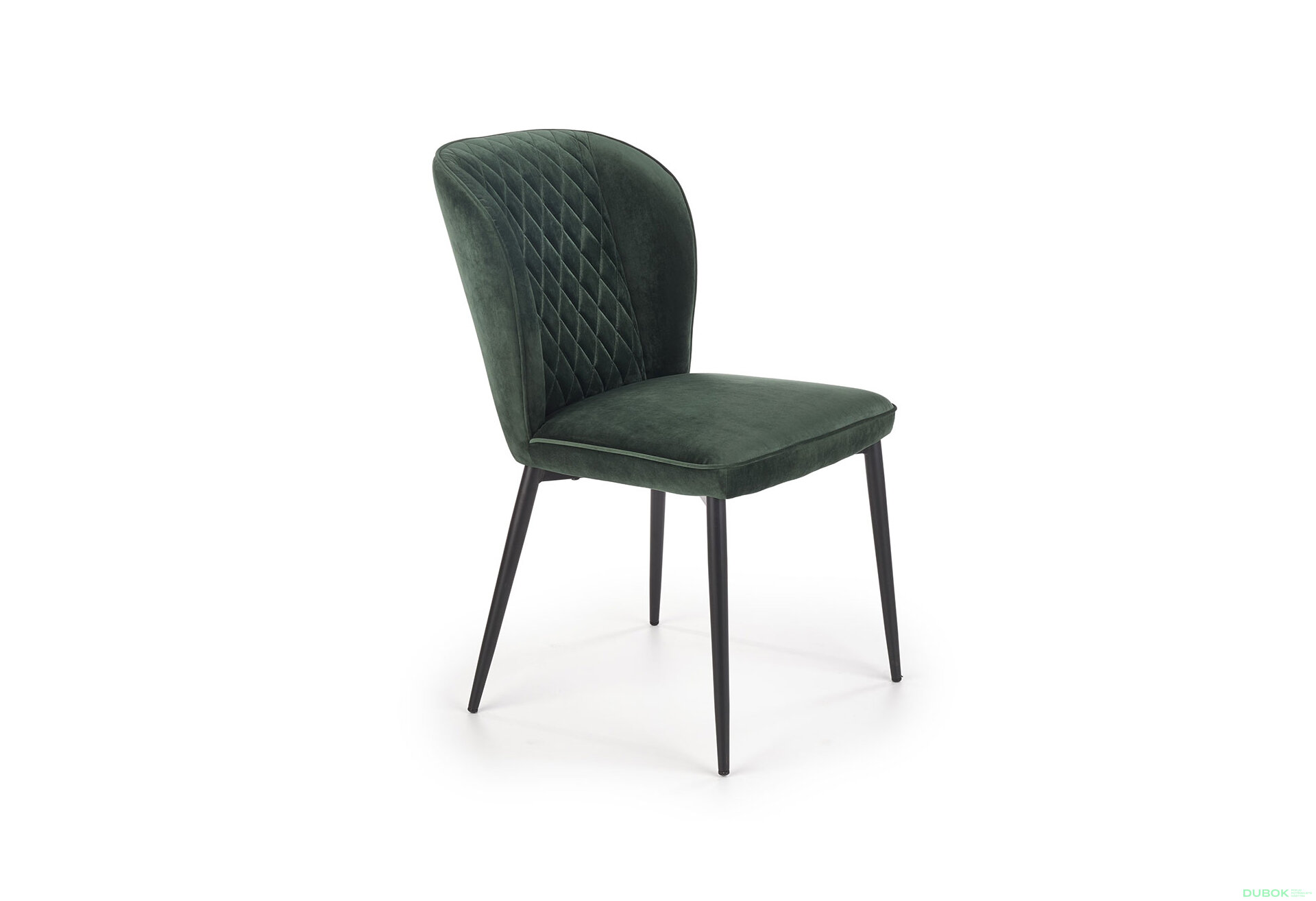 Obrázek 3 - Židle K399 černý kov / látka ciemny zielony
