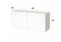 Obrázek 2 - Nástavec na skříň 80 cm kašmír / nymphaea alba Space
