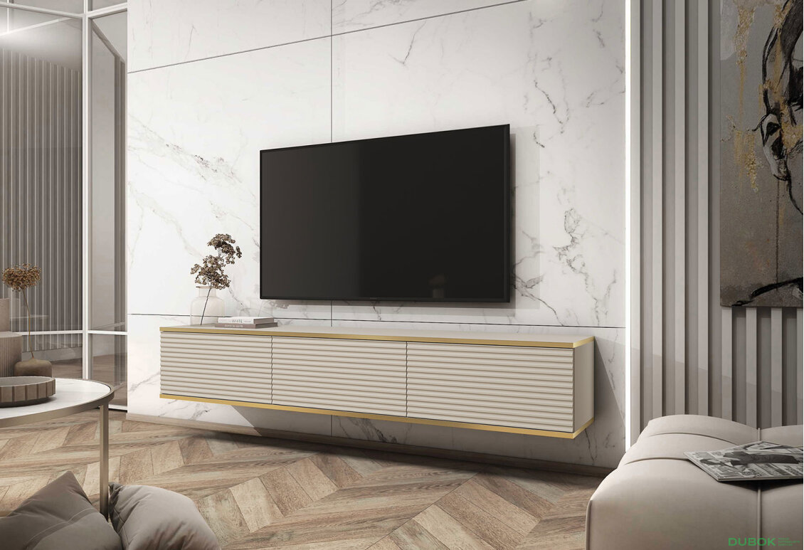 Obrázek 2 - TV stolek RTV 175 MDF béžový Oro