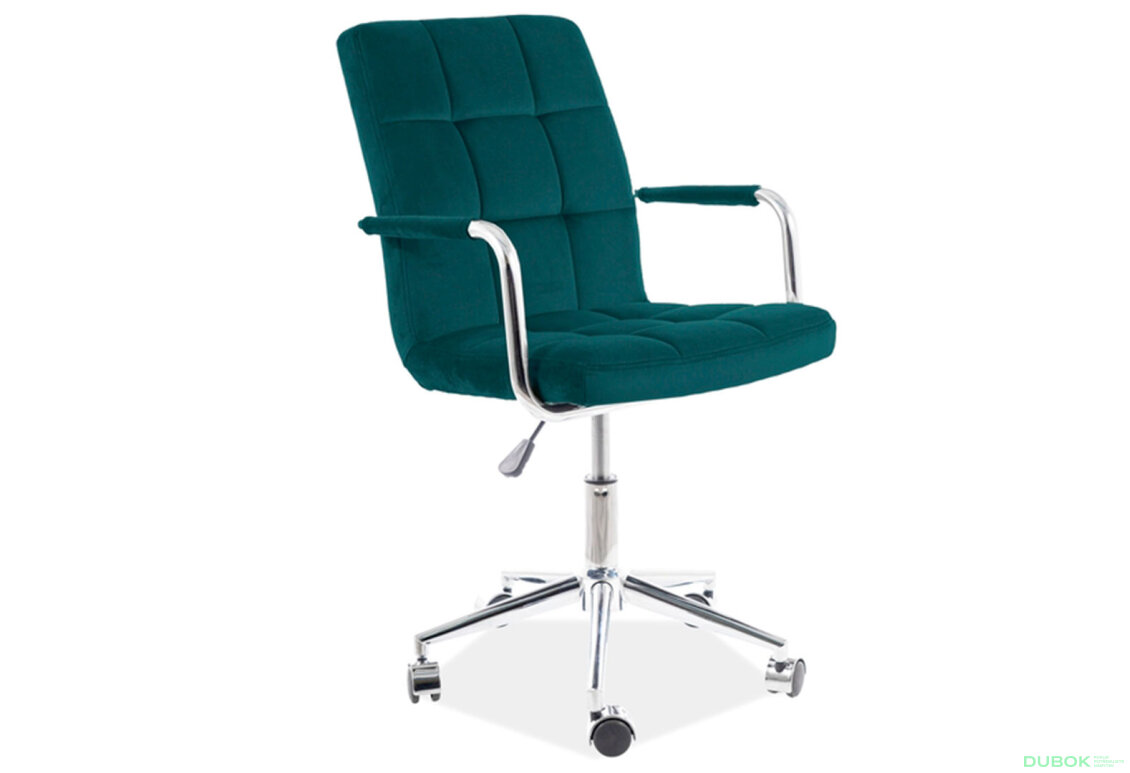 Obrázek 2 - Otočné křeslo Q-022 Velvet, zelený Bluvel 78