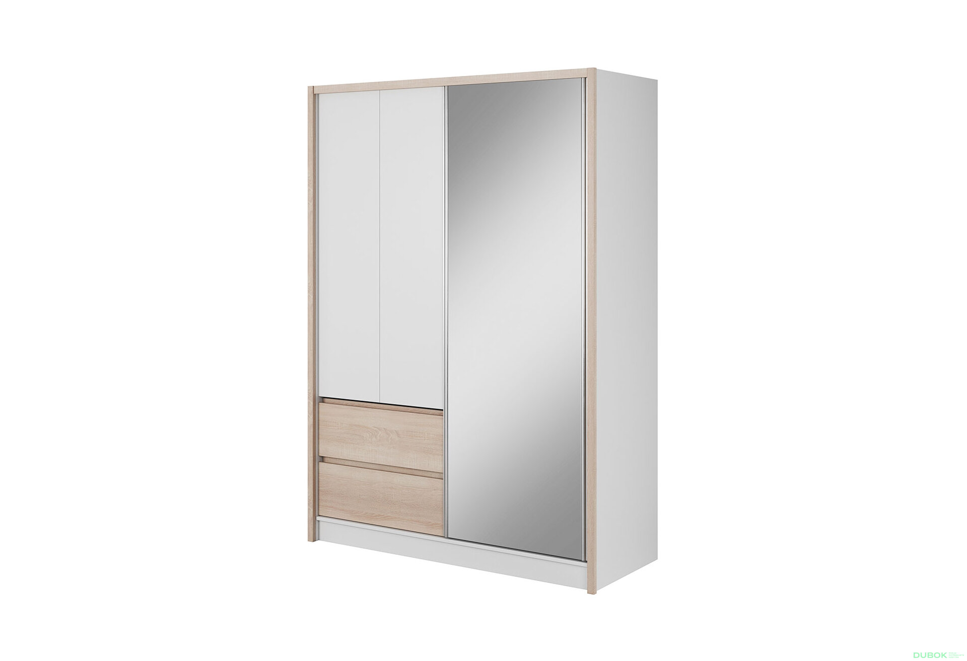 Obrázek 1 - Skříň 150 bílý / dub sonoma Sara