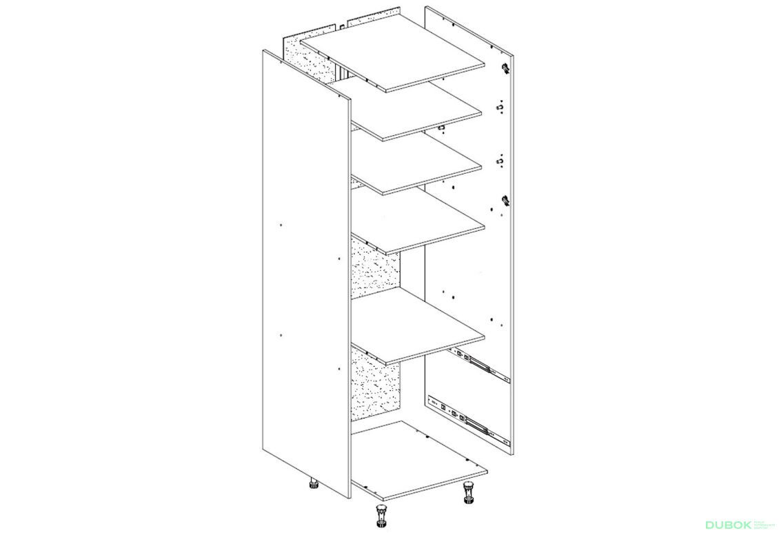 Korpus P 60 DZ (h-920) LUX
