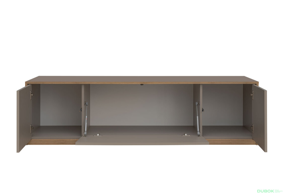 Obrázek 3 - TV stolek 2d1k šedý kubanit Complex