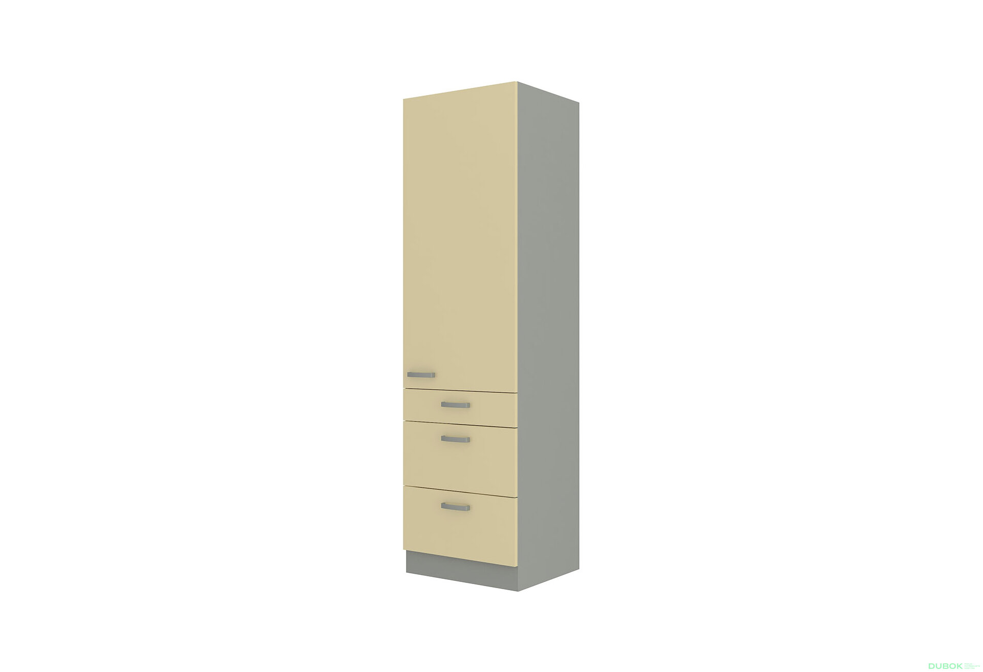 Obrázek 1 - 60 DKS-210 3S 1F premium box Karmen šedý platinový / krémový lesk