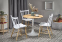 Obrázek 3 - Kulatý stůl Sting bílý / přírodní