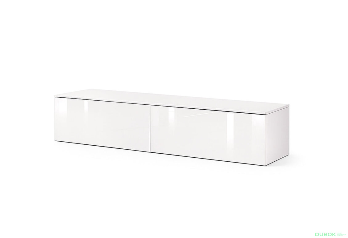 TV stolek 1,75 lesklá bílá Legs Box