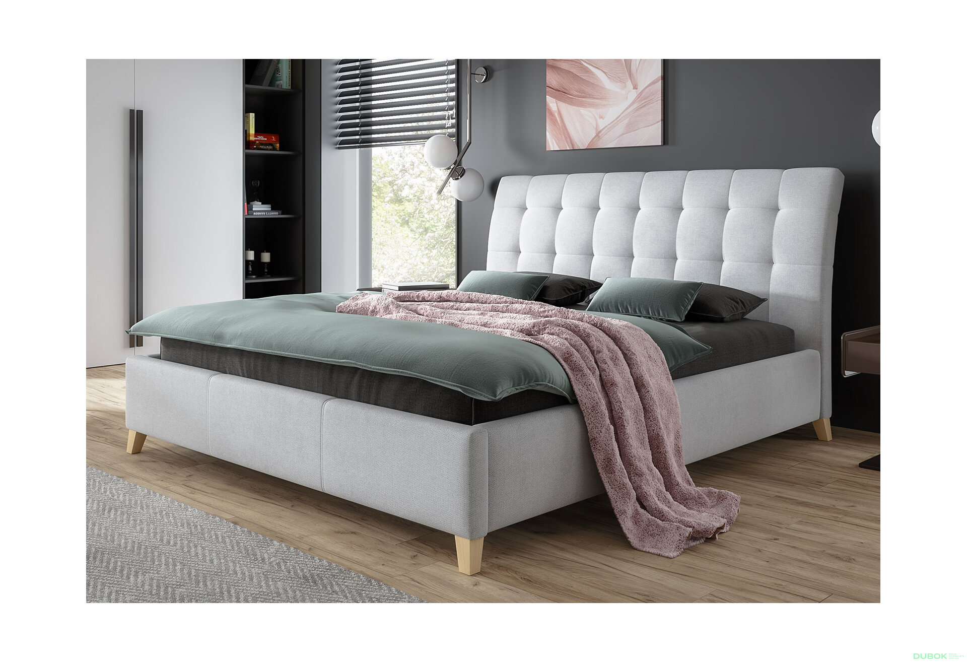 Obrázek 3 - Postel Verona 160x200 Solid 80 Davis E10 Buk